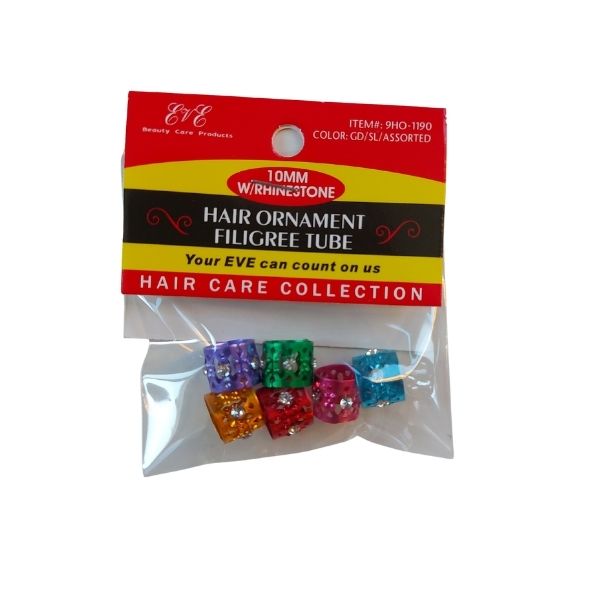 hair ornament filigree tube